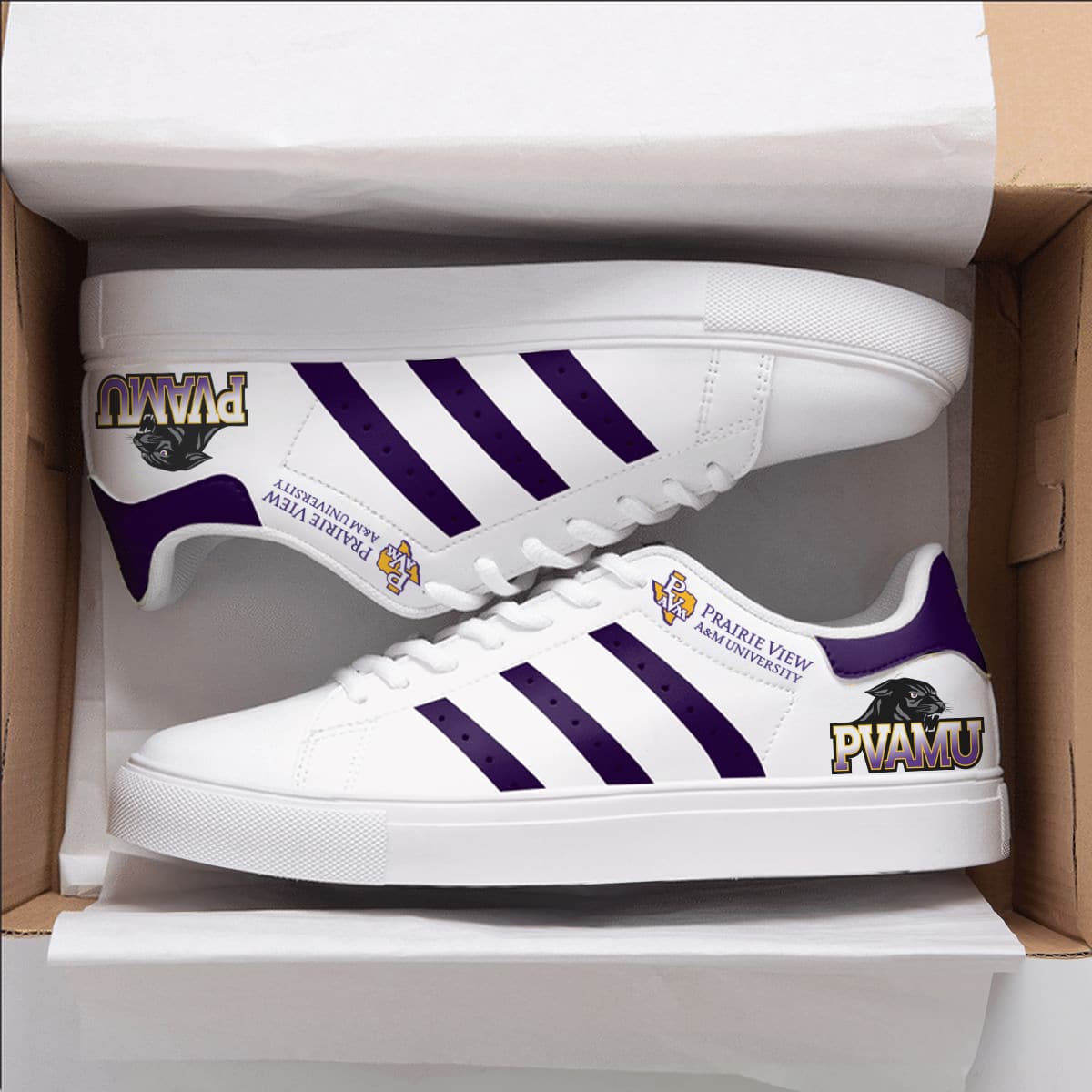 Prairie View A&M Panthers Stan Smith Shoes 1 Prairie View A&M Panthers Stan Smith Shoes