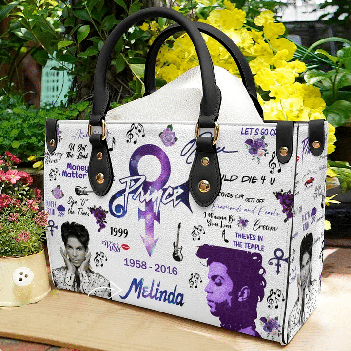Prince Purple Lover Leather Handbag 1 Prince Purple Lover Leather Handbag