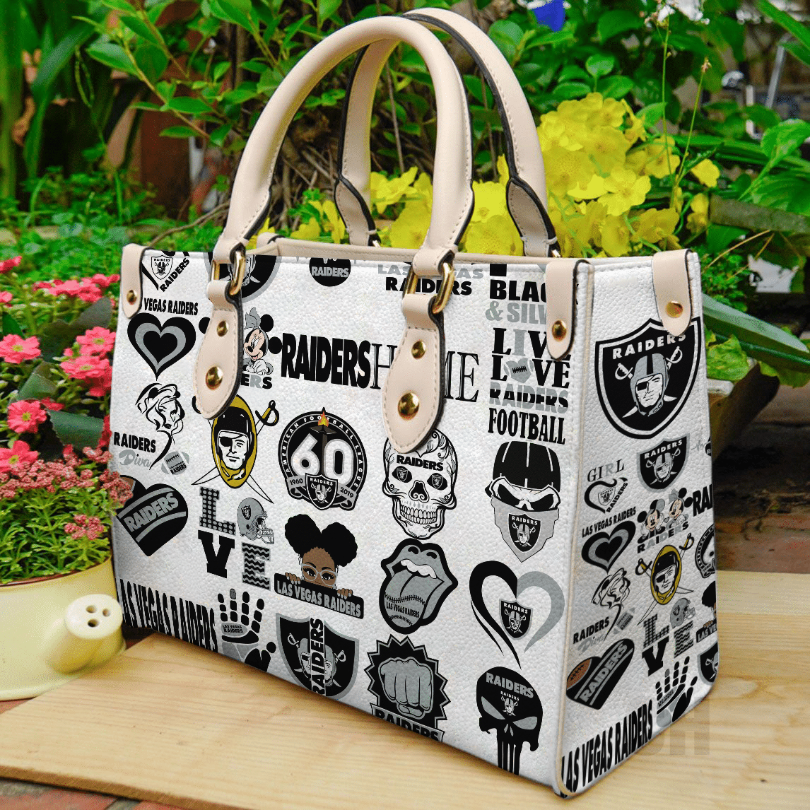 Las Vegas Raiders Lover Leather Handbag 1 Las Vegas Raiders Lover Leather Handbag
