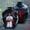 ROGER FEDERER Hoodie Zip Hoodie 3D D22