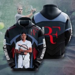 ROGER FEDERER Hoodie Zip Hoodie 3D D22