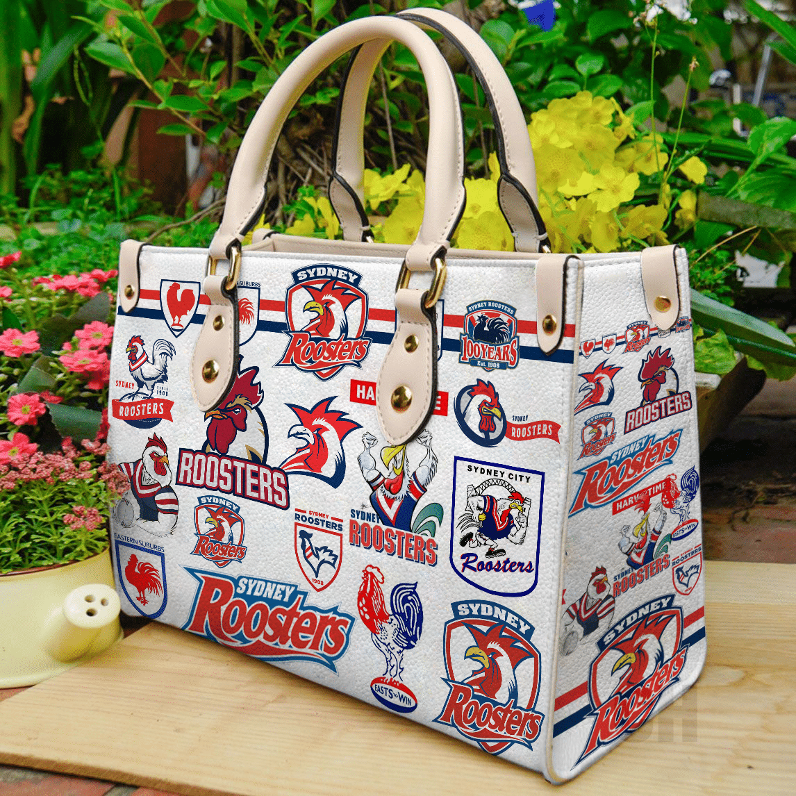 Sydney Roosters Leather Handbag 1 Sydney Roosters Leather Handbag