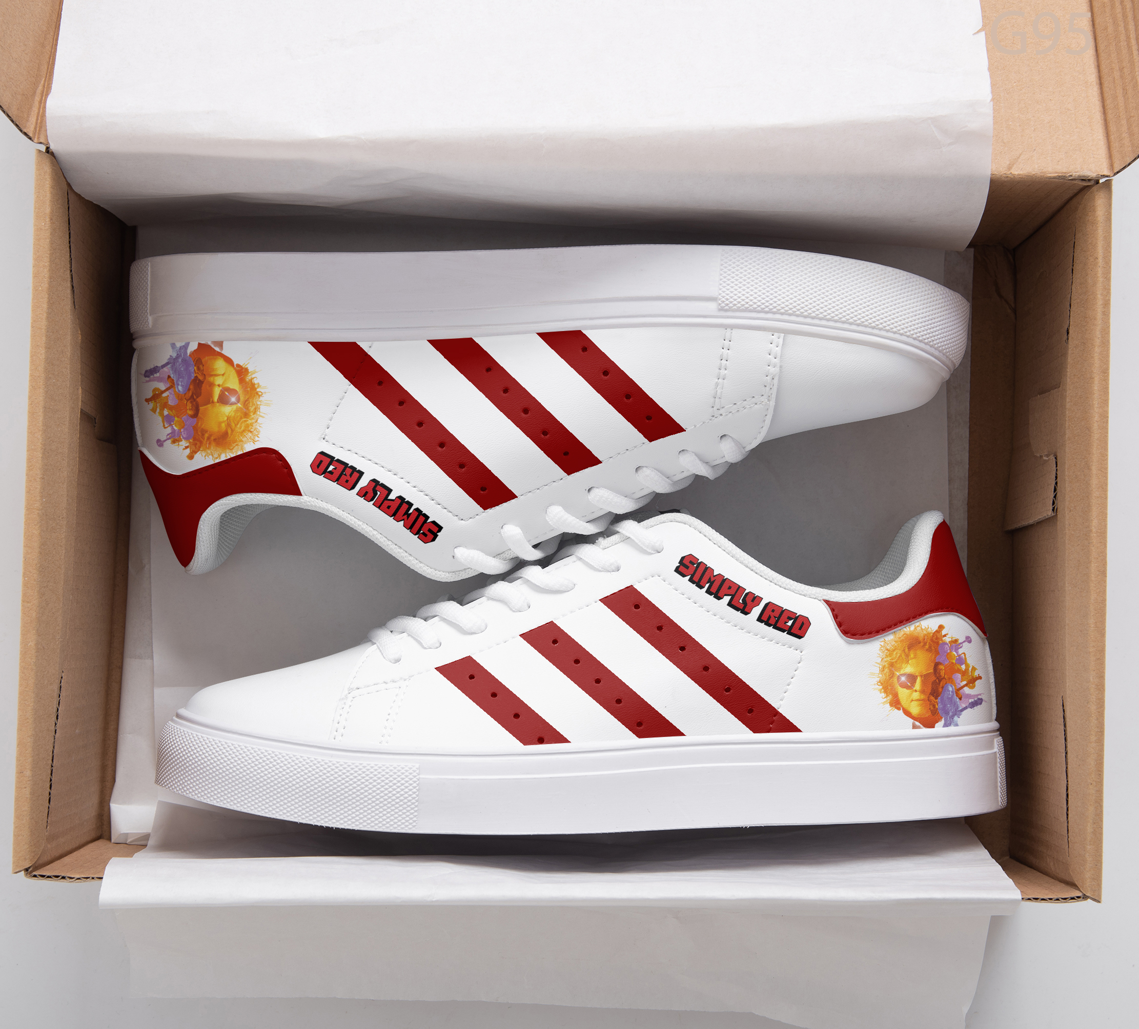 Simply Red 3 Stan Smith Shoes 1 Simply Red 3 Stan Smith Shoes