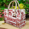 Oklahoma Sooners Hand Leather Handbag