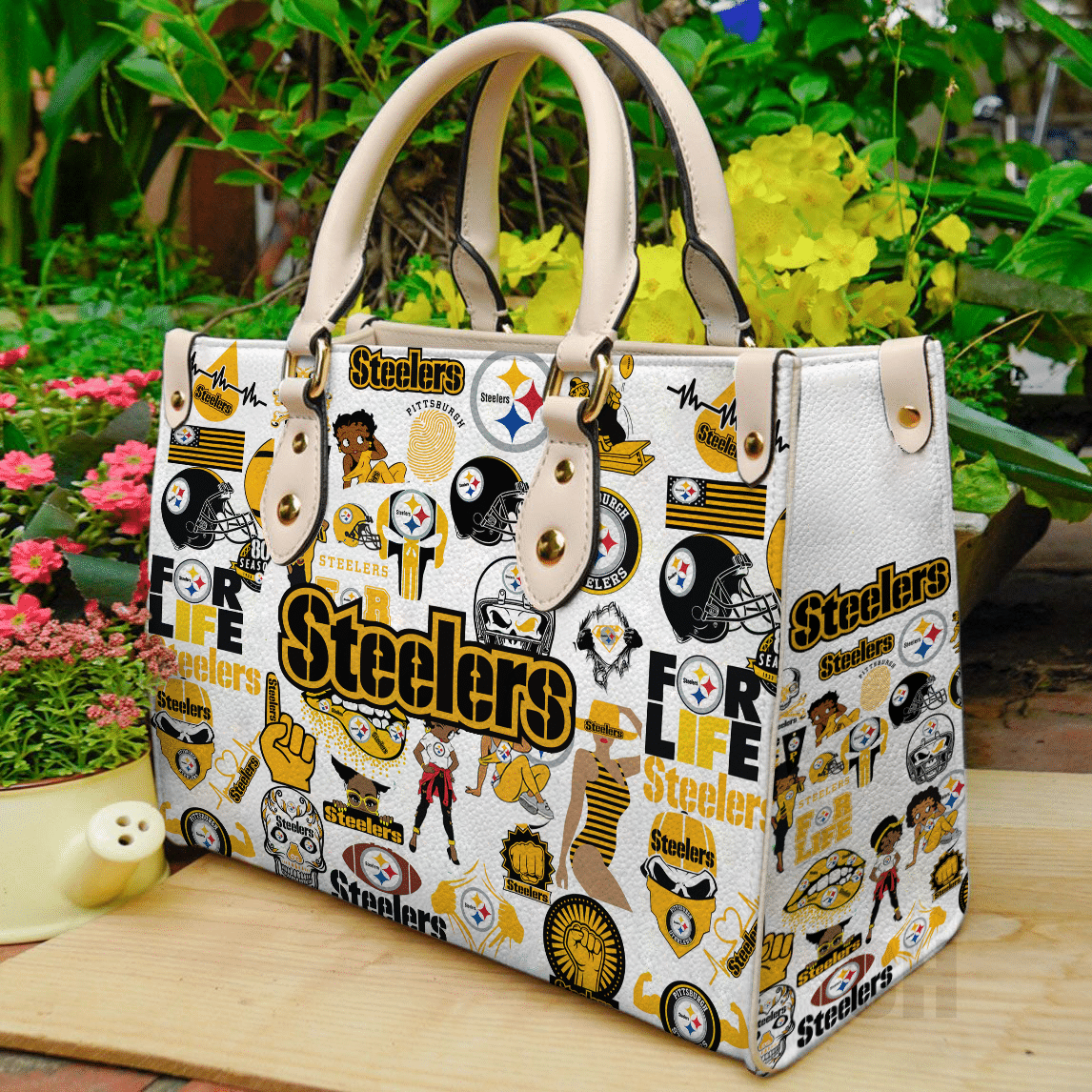 Pittsburgh Steelers NFL Leather Handbag 1 Pittsburgh Steelers NFL Leather Handbag