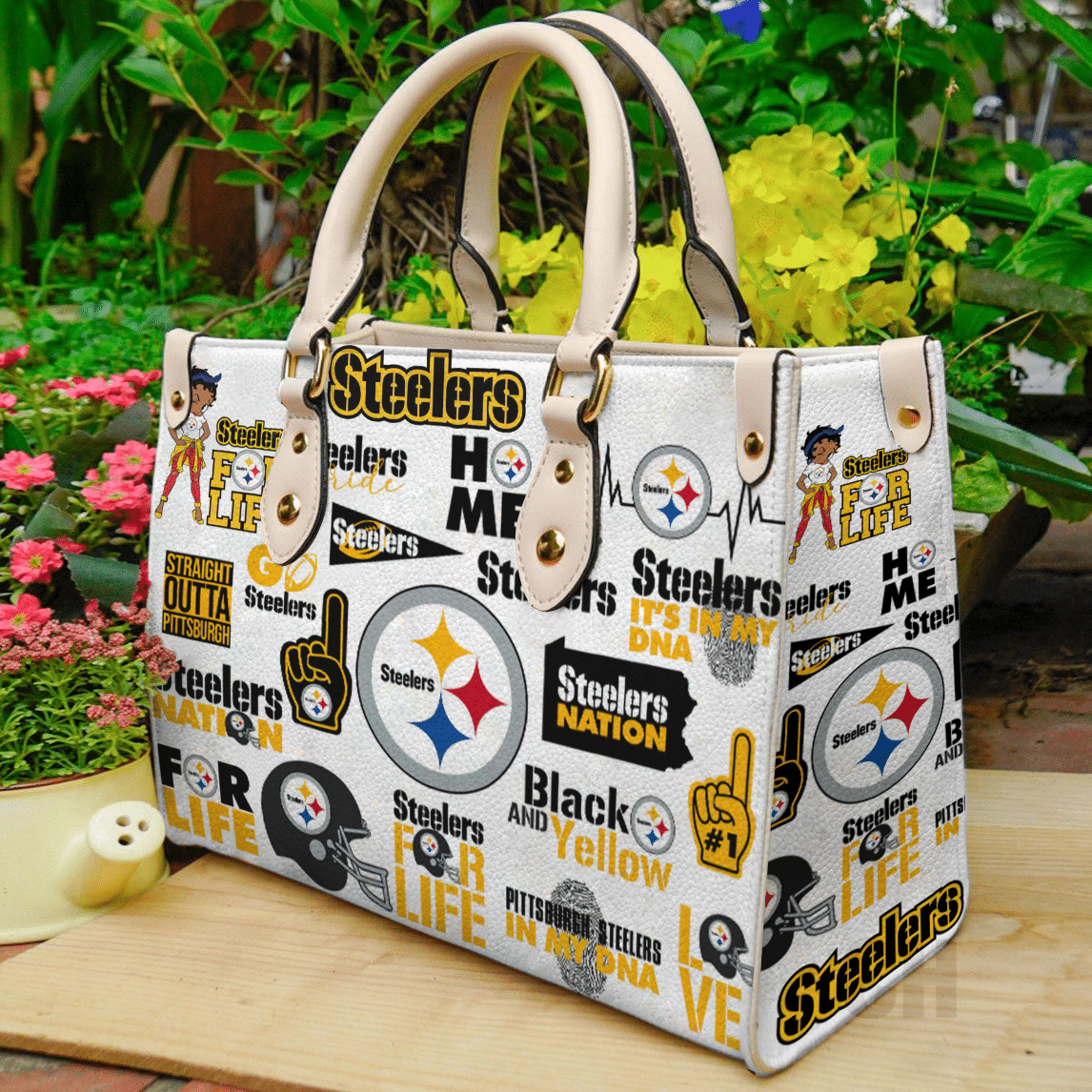 Pittsburgh Steelers NFL Leather Handbag 1 Pittsburgh Steelers NFL Leather Handbag