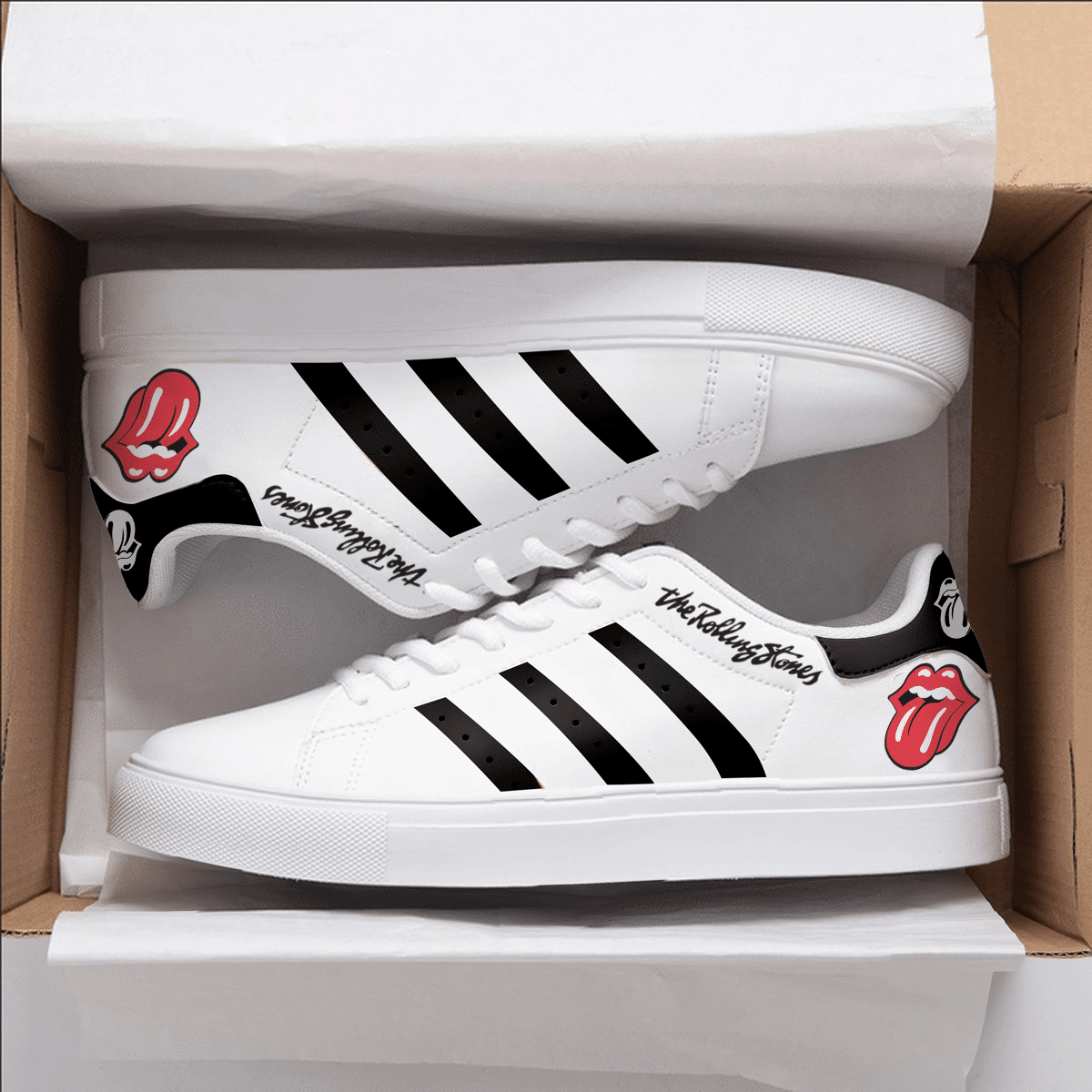 The Rolling Stones Band Stan Smith Shoes 1 The Rolling Stones Band Stan Smith Shoes