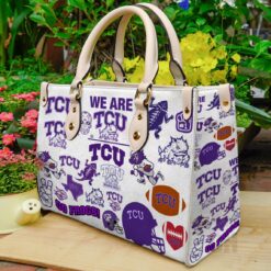 TCU Horned Frogs Hand Leather Handbag