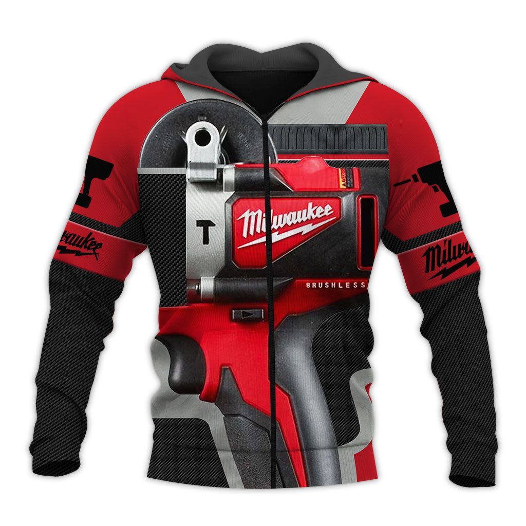 Milwaukee Hoodie Zip Hoodie 3D 1 Milwaukee Hoodie Zip Hoodie 3D