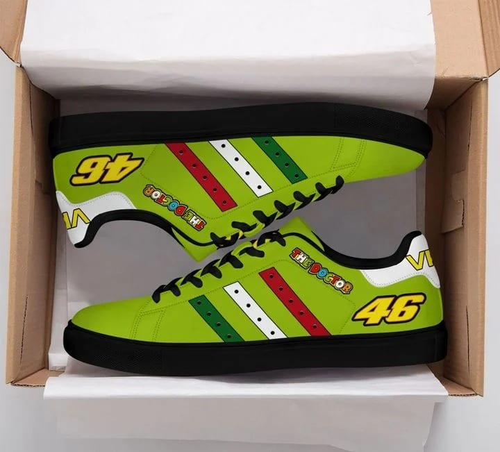 Valentino Rossi 46 Black Stan Smith Shoes 1 Valentino Rossi 46 Black Stan Smith Shoes