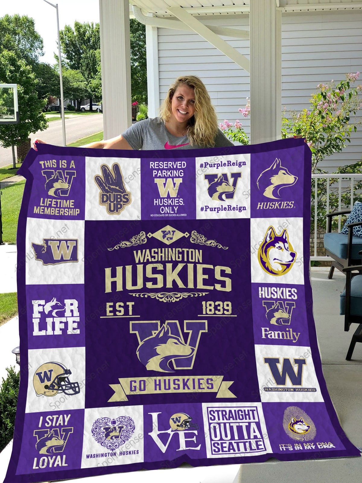 Washington Huskies Lover Blanket 1 Washington Huskies Lover Blanket