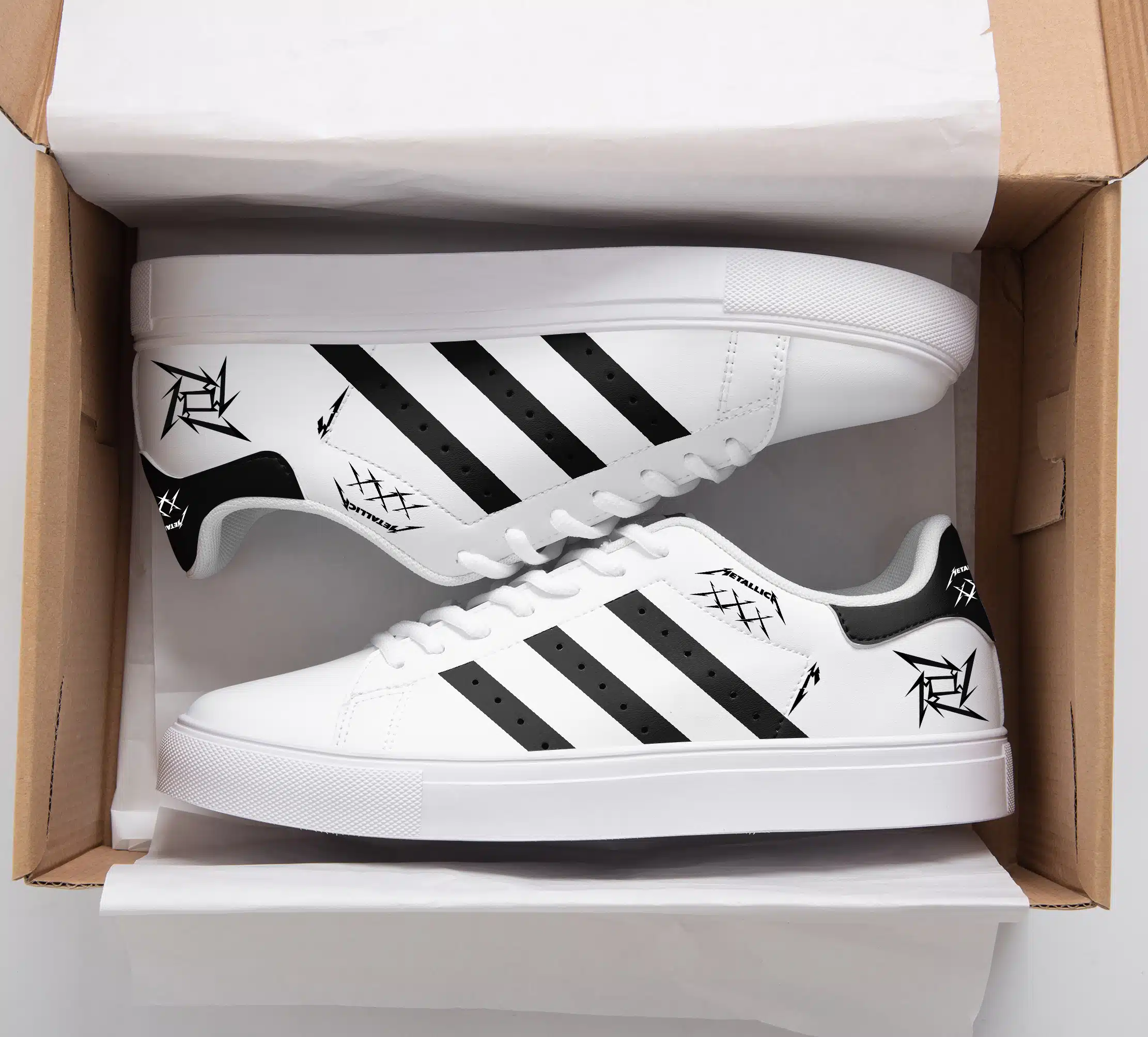 Metallica Stan Smith Shoes 1 Metallica Stan Smith Shoes