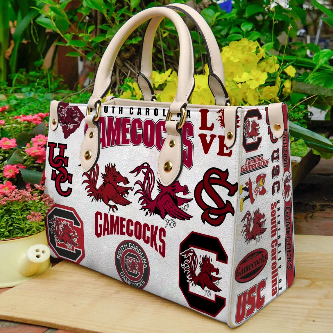 South Carolina Gamecocks 1 Leather Handbag 1 South Carolina Gamecocks 1 Leather Handbag