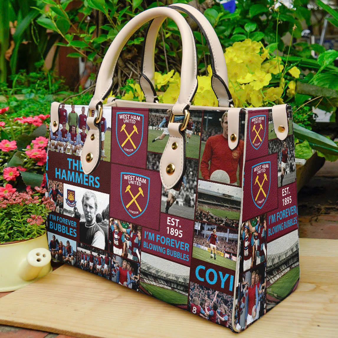 West Ham United 1 Leather Handbag 1 West Ham United 1 Leather Handbag