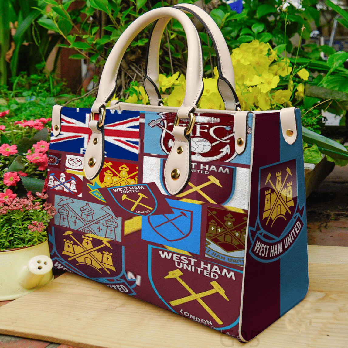 West Ham United 1 Hand Leather Handbag 1 West Ham United 1 Hand Leather Handbag