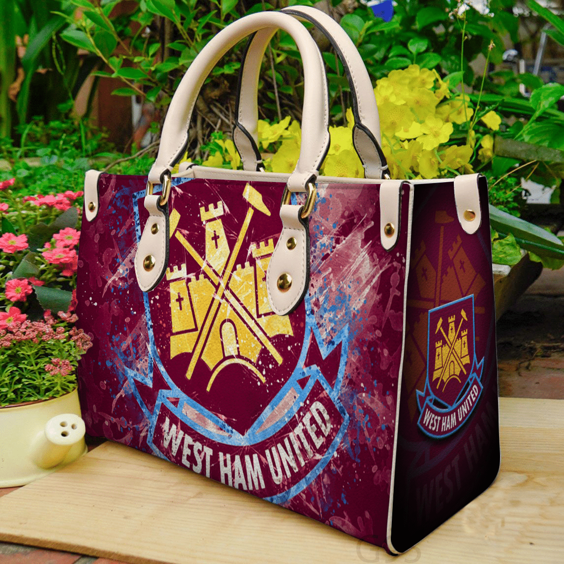 West Ham United Hand Leather Handbag 1 West Ham United Hand Leather Handbag