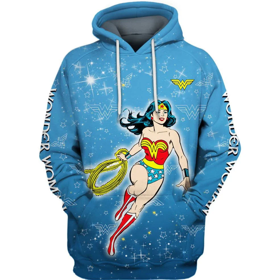 Wonder Woman Hoodie Zip Hoodie 3D 1 Wonder Woman Hoodie Zip Hoodie 3D