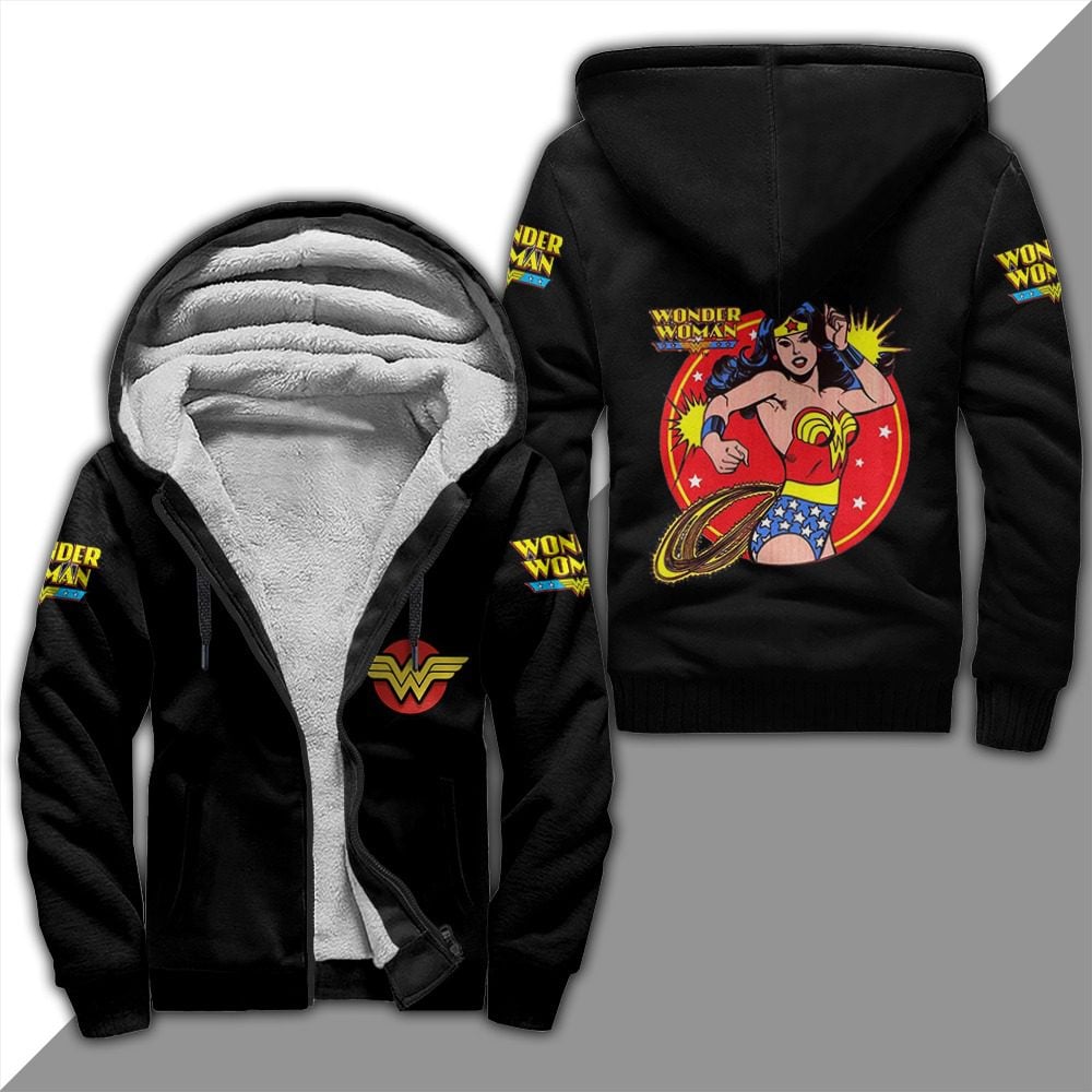 Wonder Woman Fleece Jacket 1 Wonder Woman Fleece Jacket