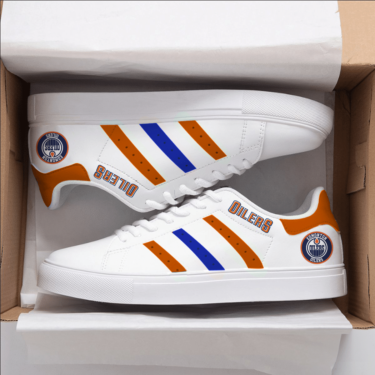 Edmonton Oilers Stan Smith Shoes 1 Edmonton Oilers Stan Smith Shoes