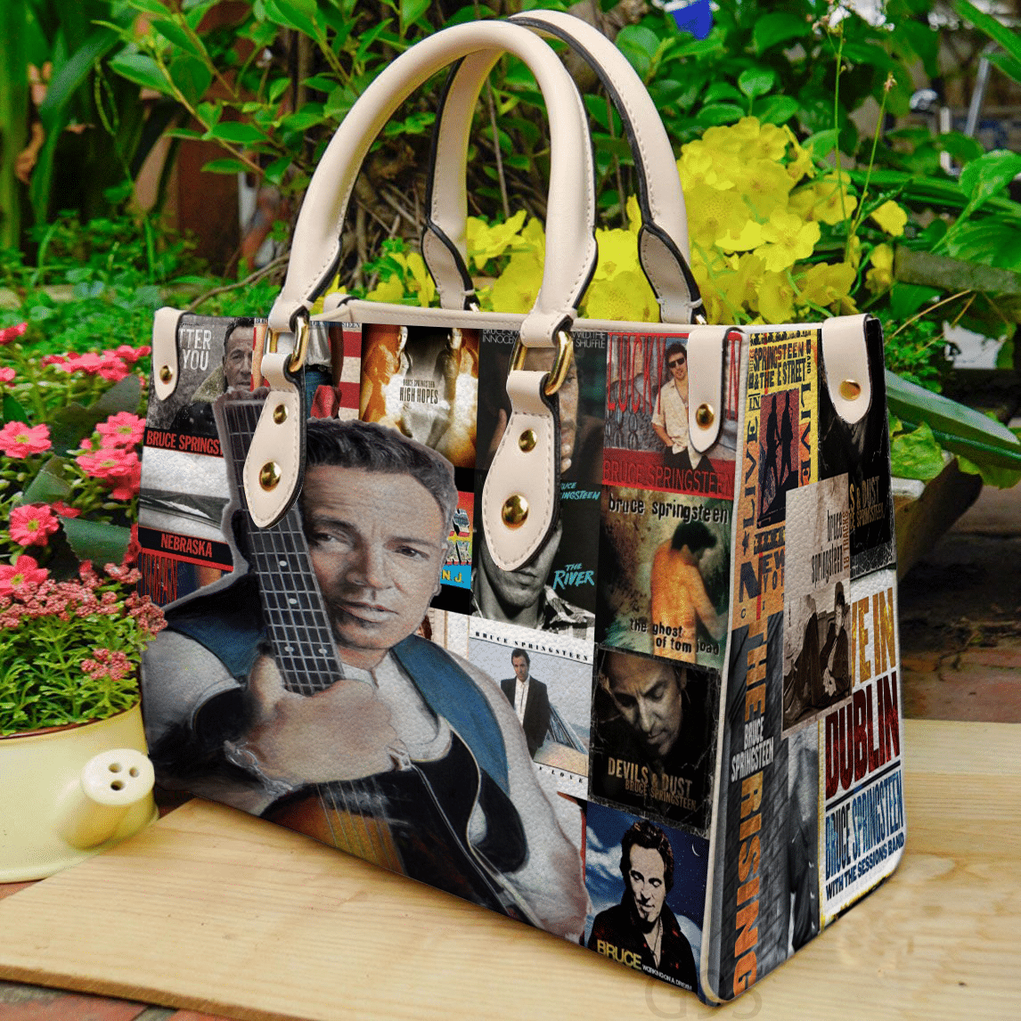Bruce Springsteen Love A0 Leather Handbag 1 Bruce Springsteen Love A0 Leather Handbag