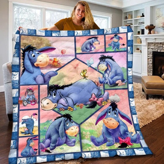 Eeyore Cute Love 1 Blanket 1 Eeyore Cute Love 1 Blanket