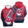 Cleveland Indians Hoodie Zip Hoodie 3D