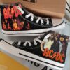ACDC Band High Top 01 High Top Shoes