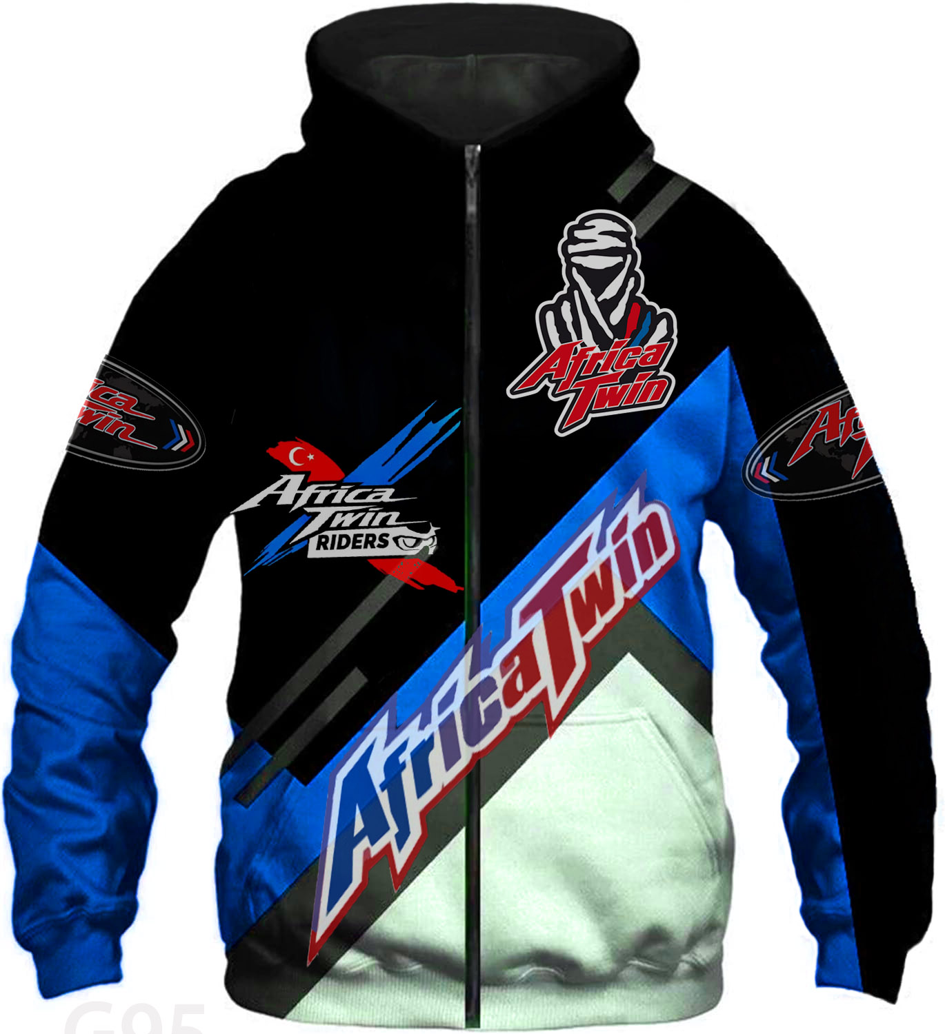 Africa Twin Zip 2 Hoodie 1 Africa Twin Zip 2 Hoodie