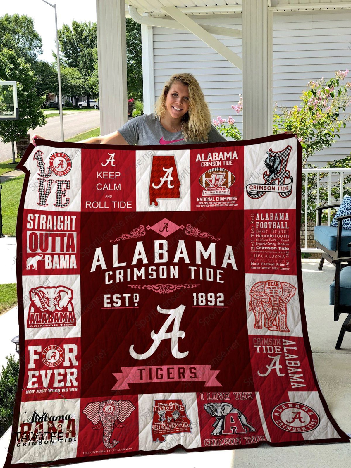 Alabama Crimson Tide Lover Blanket 1 Alabama Crimson Tide Lover Blanket