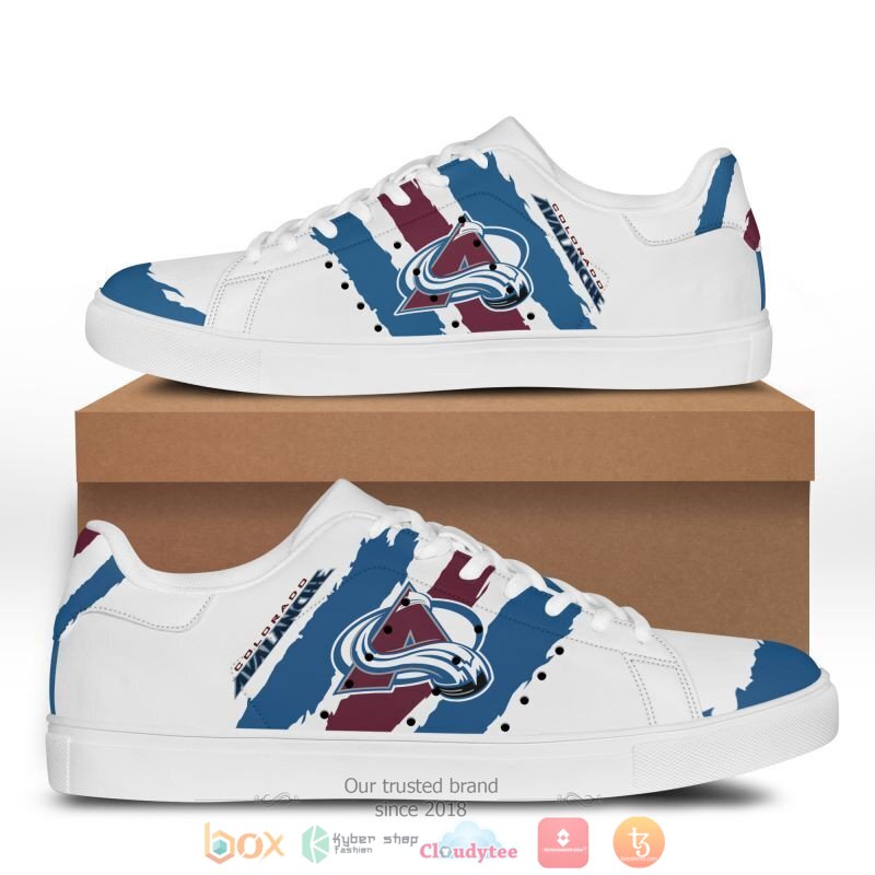 Colorado Avalanche A1 Stan Smith Shoes 1 Colorado Avalanche A1 Stan Smith Shoes