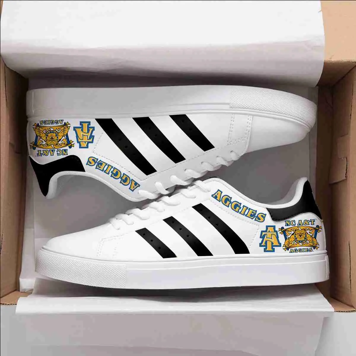 North Carolina A&t 3 Stan Smith Shoes 1 North Carolina A&t 3 Stan Smith Shoes