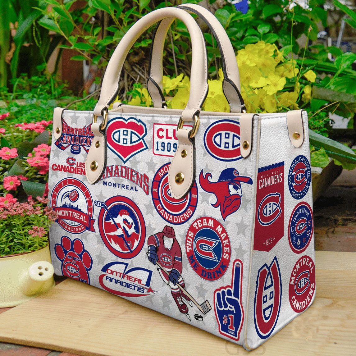 Montreal Canadiens G00 Leather Handbag 1 Montreal Canadiens G00 Leather Handbag