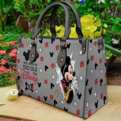 Mickey Mouse 01 Leather Handbag