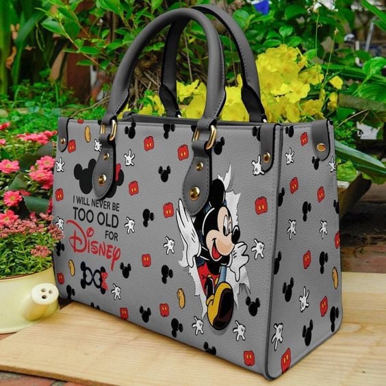 Mickey Mouse 01 Leather Handbag 1 Mickey Mouse 01 Leather Handbag