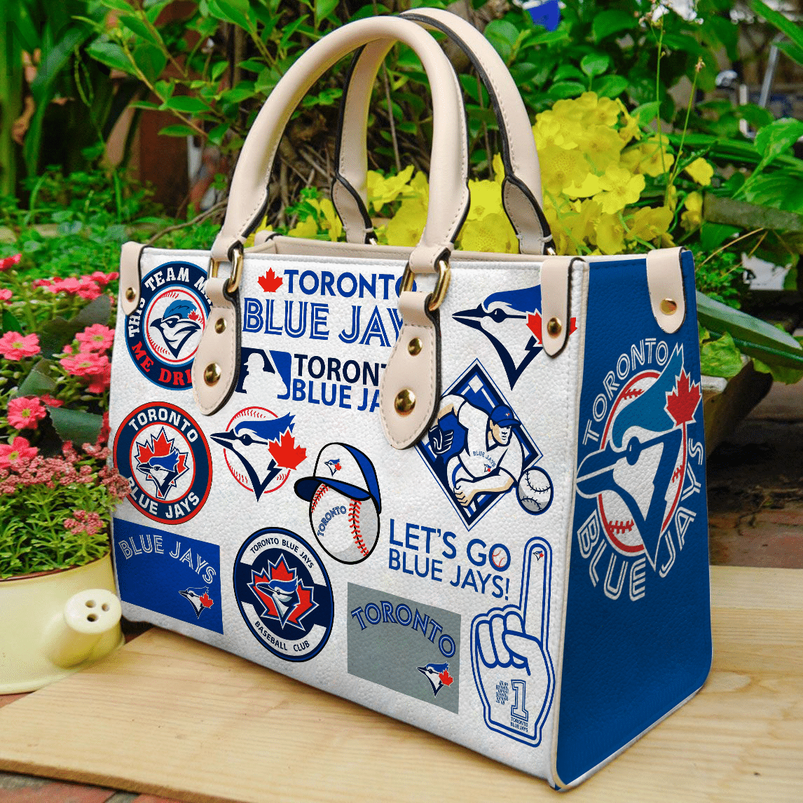 Toronto Blue Jays Leather Handbag 1 Toronto Blue Jays Leather Handbag