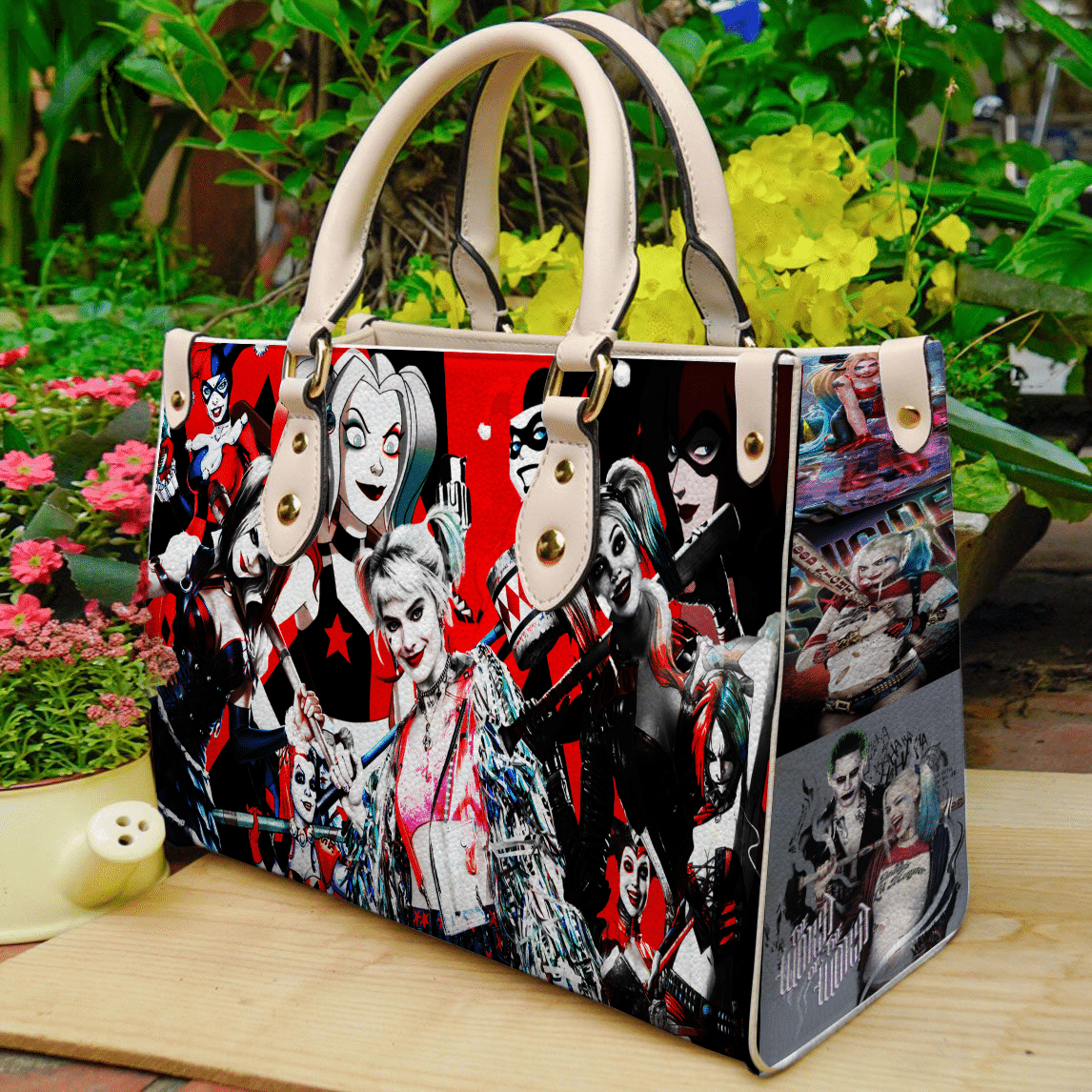 Harley Quinn Leather Handbag 1 Harley Quinn Leather Handbag