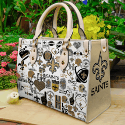 New Orleans Saints Leather Handbag
