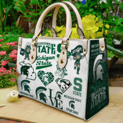 Michigan State Spartans Leather Handbag