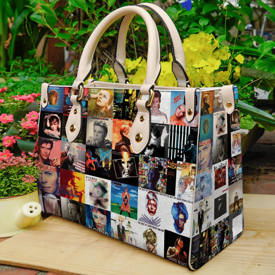 David Bowie Leather Handbag 1 David Bowie Leather Handbag