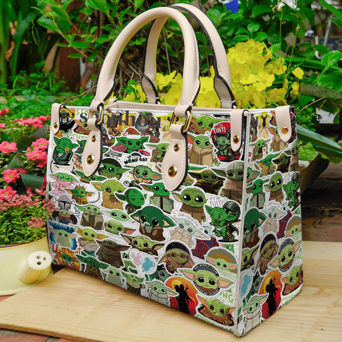 Baby Yoda Leather Handbag 1 Baby Yoda Leather Handbag