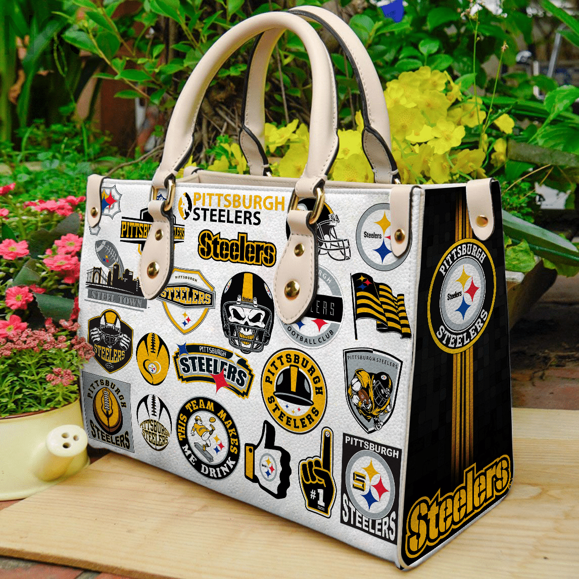 Pittsburgh Steelers 1 Leather Handbag 1 Pittsburgh Steelers 1 Leather Handbag
