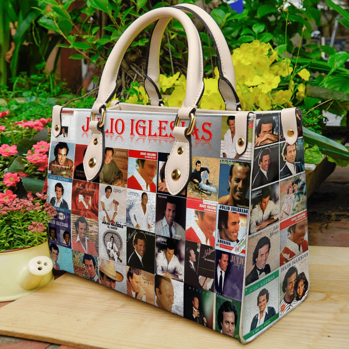 Julio Iglesias Lover Leather Handbag 1 Julio Iglesias Lover Leather Handbag