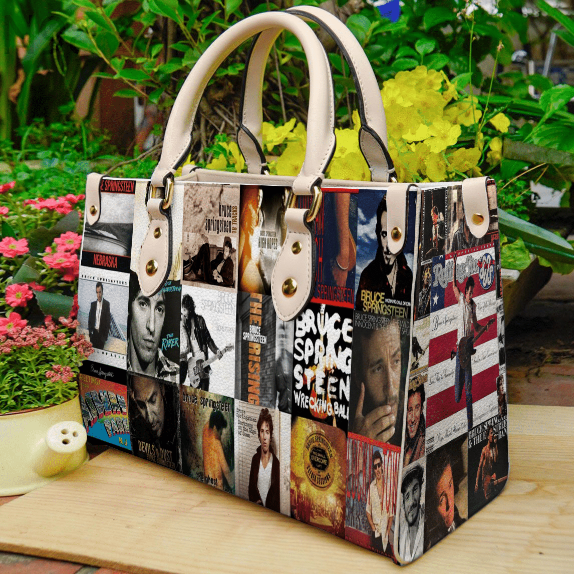 Bruce Springsteen Leather Handbag 1 Bruce Springsteen Leather Handbag