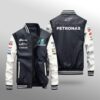Mercedes-amg Petronas Leather Baseball Jacket