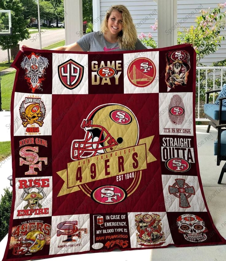 San Francisco 49ers I10 Blanket 1 San Francisco 49ers I10 Blanket