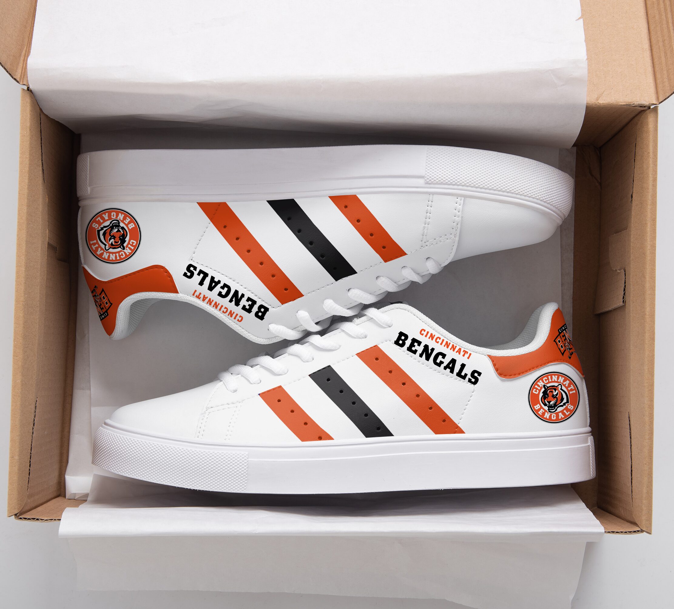 Cincinnati Bengals 3 Stan Smith Shoes 1 Cincinnati Bengals 3 Stan Smith Shoes