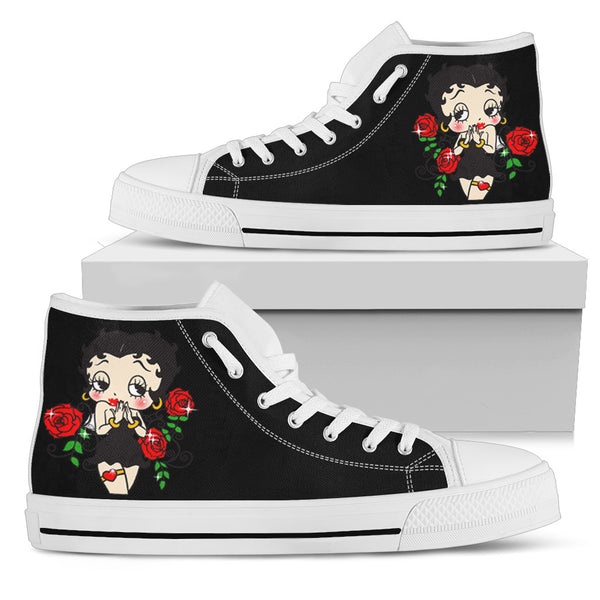 Betty Boop High Top Shoes 1 Betty Boop High Top Shoes