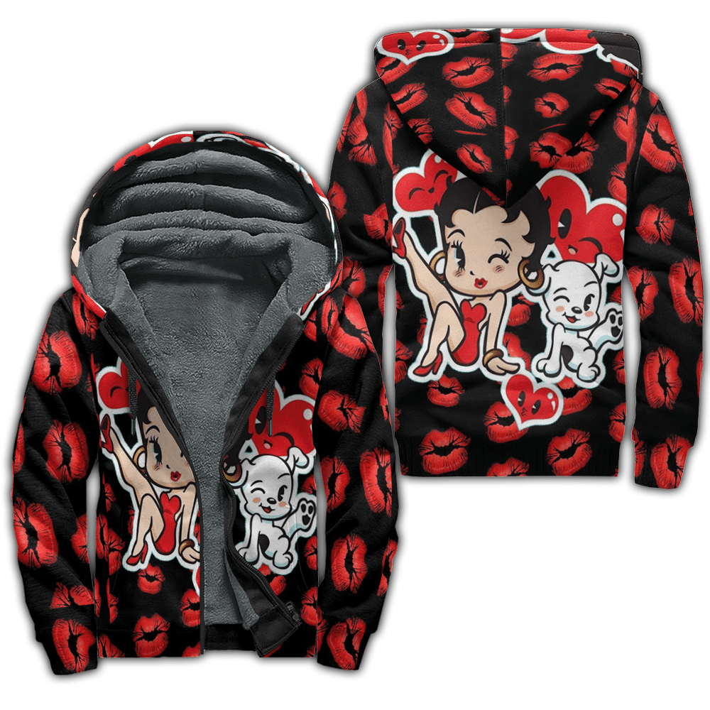 Betty Boop A00 Fleece Jacket 1 Betty Boop A00 Fleece Jacket