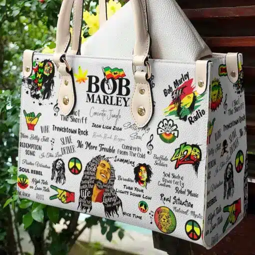 Bob Marley Hand Leather Handbag 1 Bob Marley Hand Leather Handbag