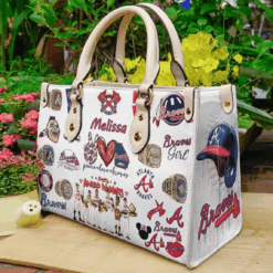 Atlanta Braves Leather Handbag